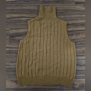 Investments Mens Ribbed Knit Sleeveless Top in Tan